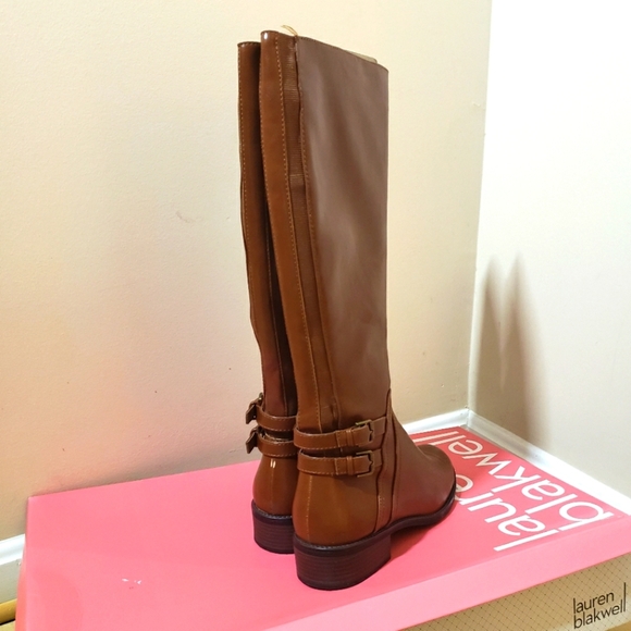 Lauren Blakwell Womens Lydia Riding Boot In Cognac Brown - Picture 7 of 10